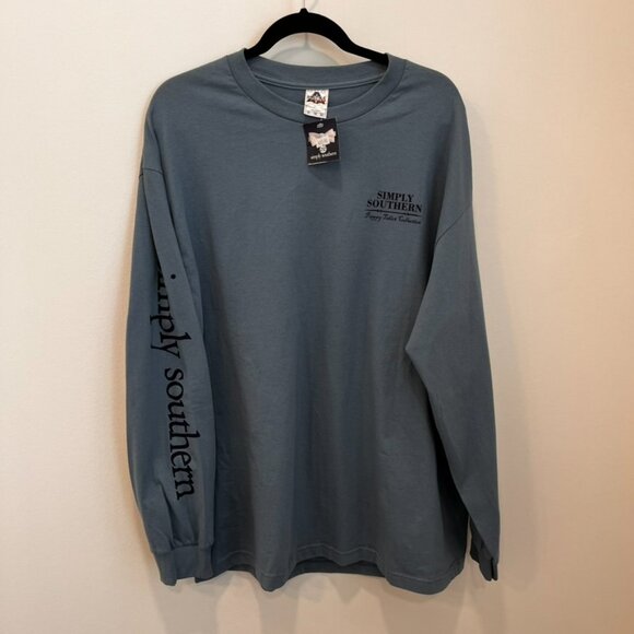 Simply Southern Shirt Women’s XL NWT Long Sleeve Bow tie Boots Outdoors Bear - Picture 6 of 8